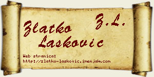 Zlatko Lasković vizit kartica